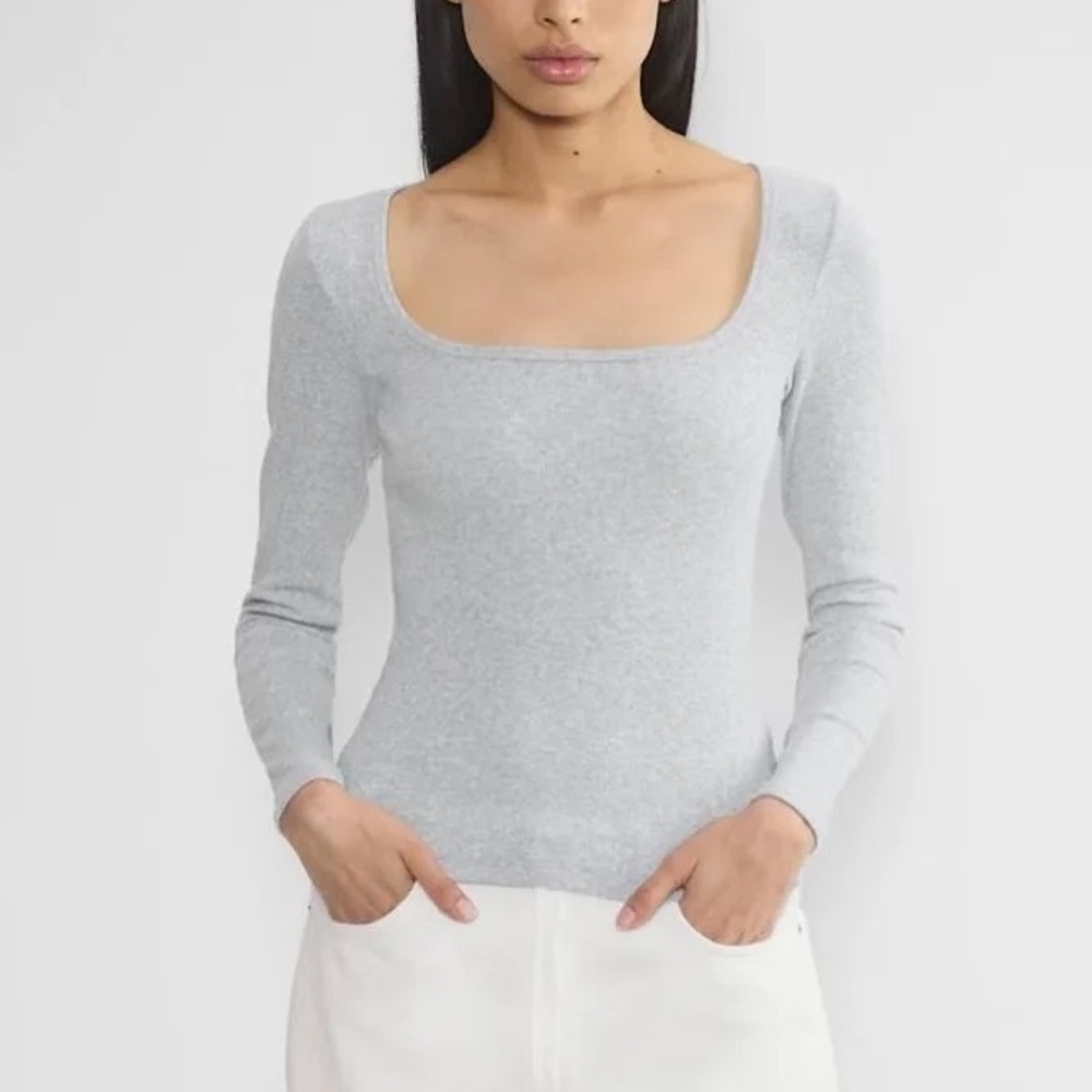 Aritzia HomeStretch™ Rib Squareneck Longsleeve